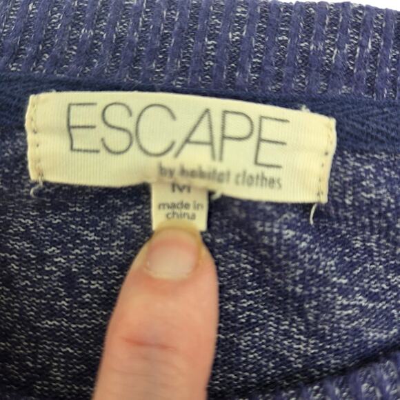 Escape Ruched Front Twist Sweater Purple Women's Size M - Picture 4 of 7